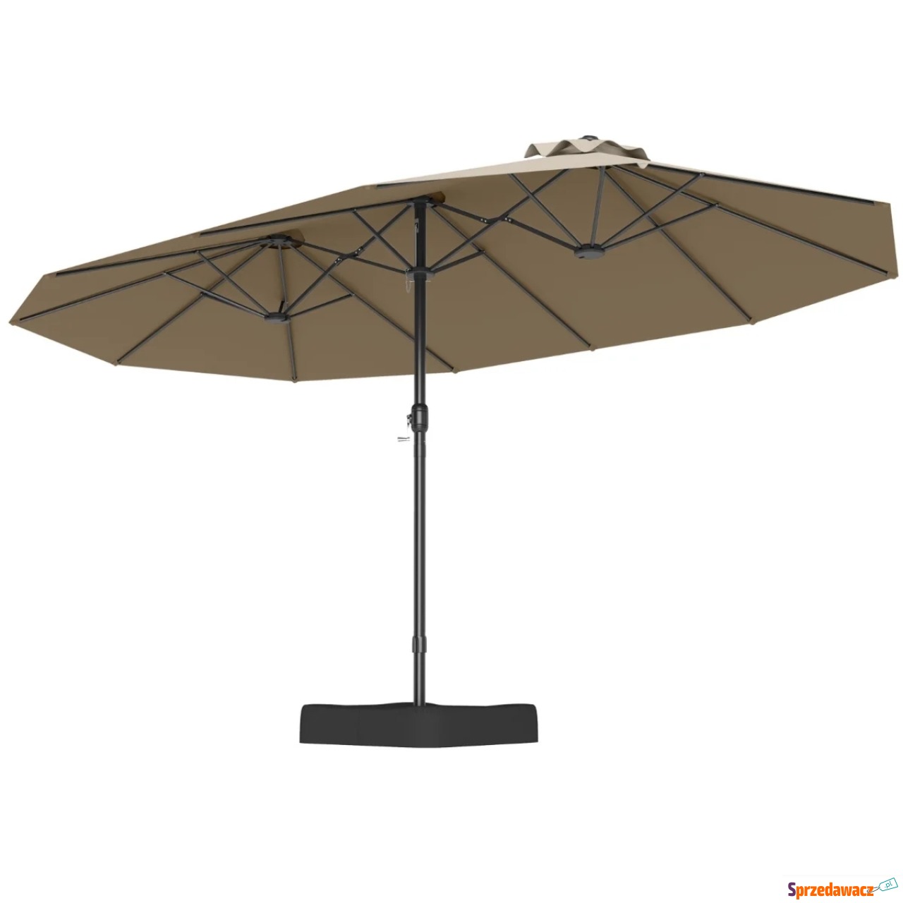Podwójny parasol ogrodowy ze s...