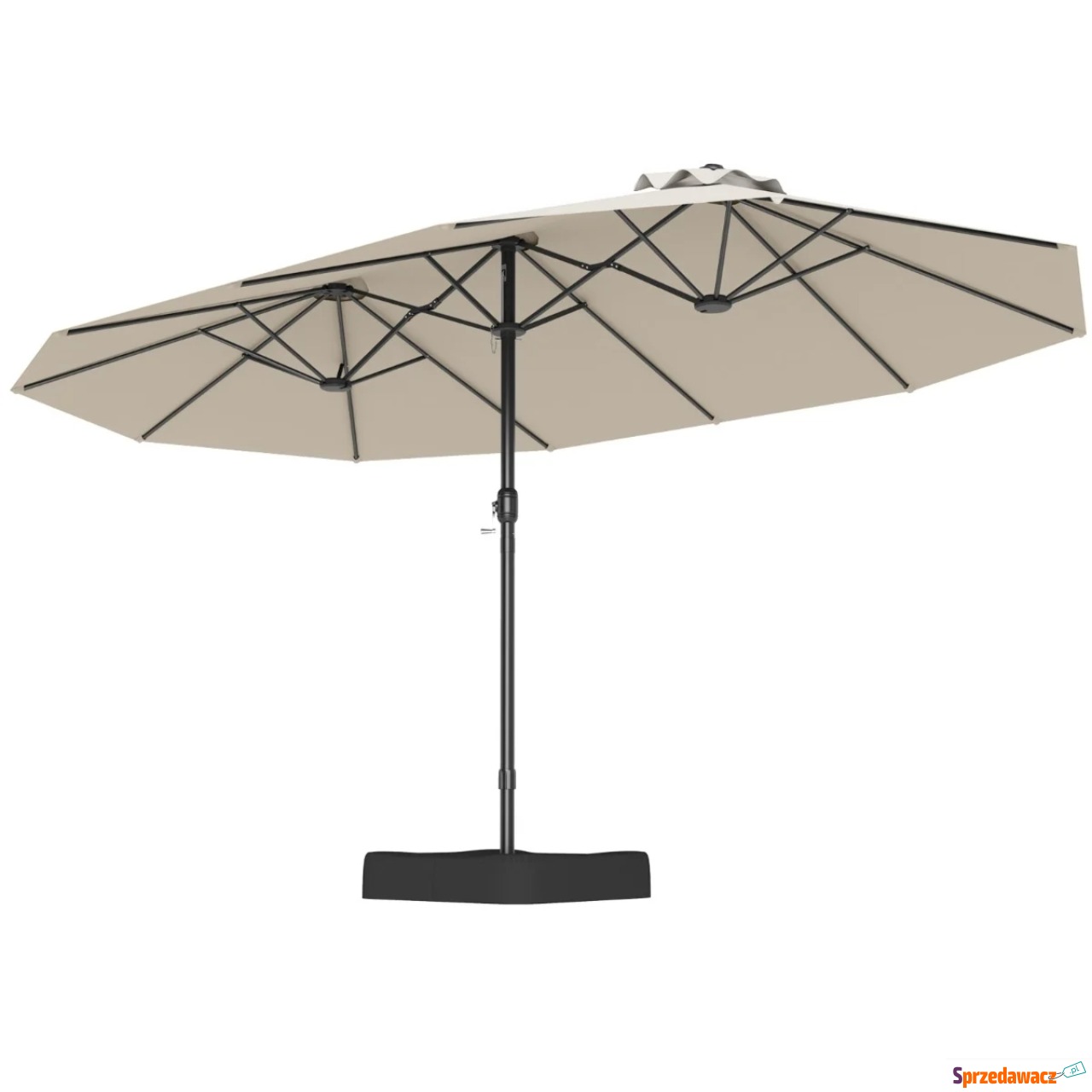 Podwójny parasol ogrodowy ze s...