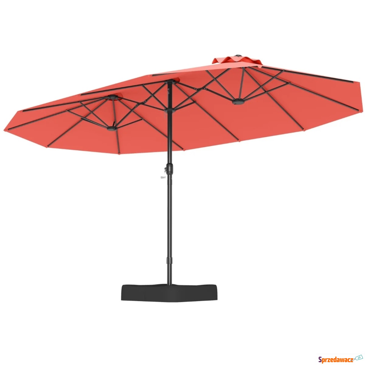 Podwójny parasol ogrodowy ze s...