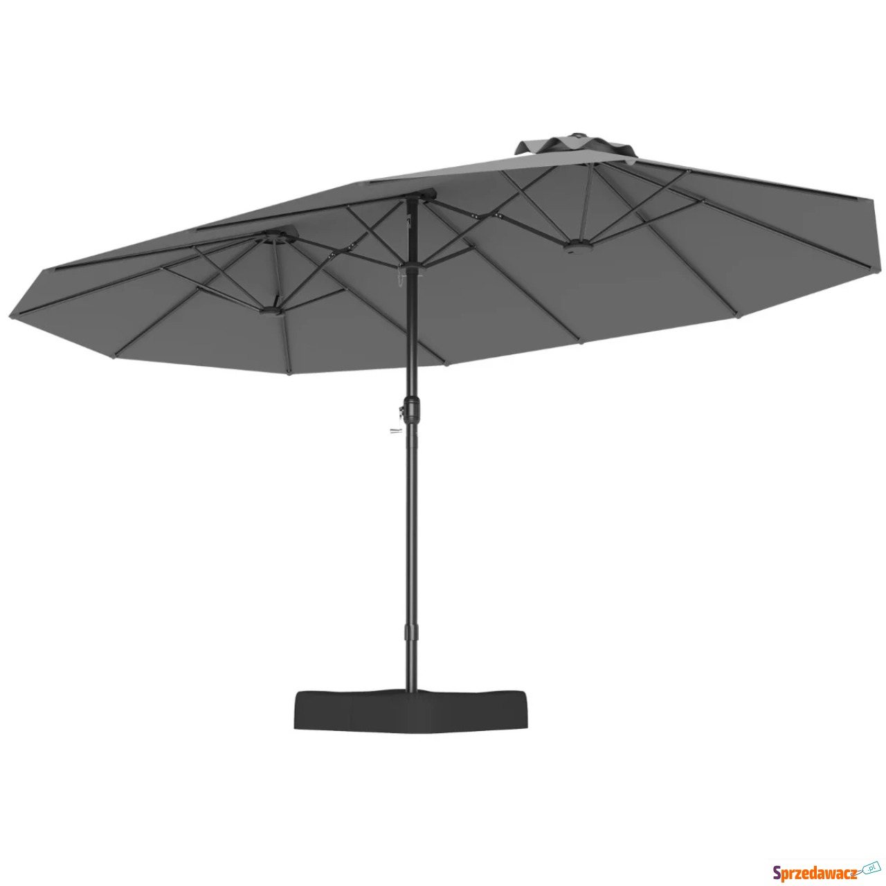 Podwójny parasol ogrodowy ze s...