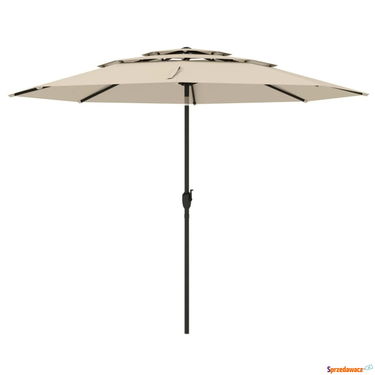 Parasol ogrodowy z systemem wentylacji