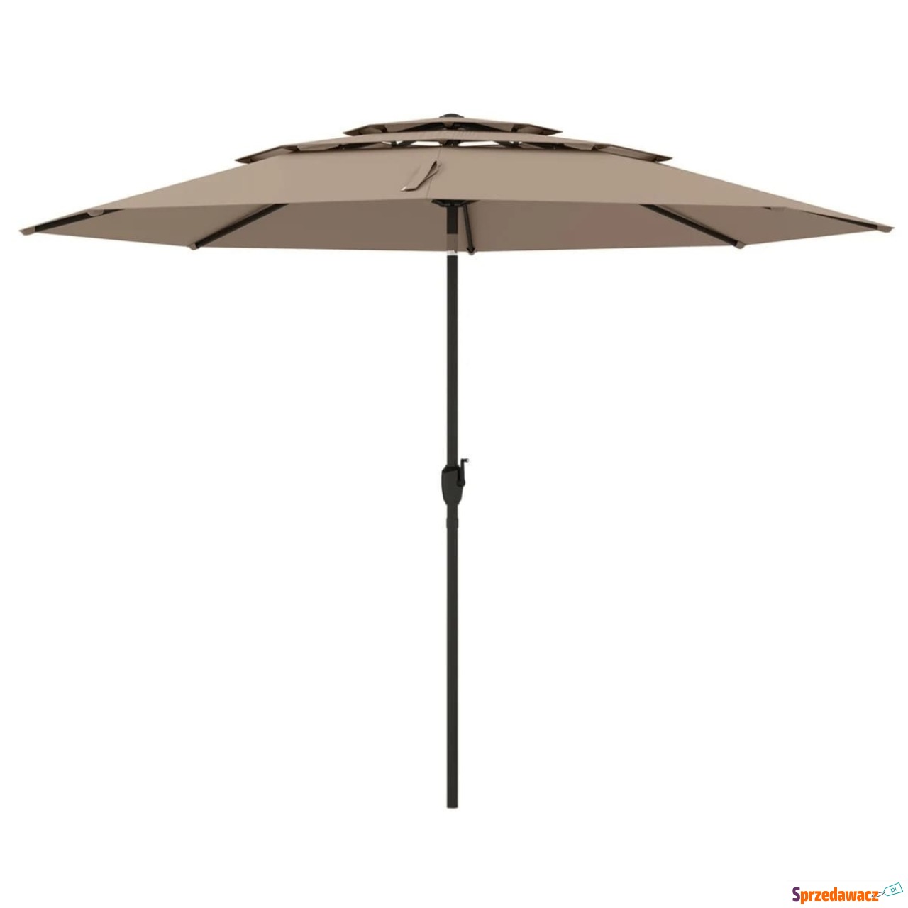 Parasol ogrodowy z systemem wentylacji