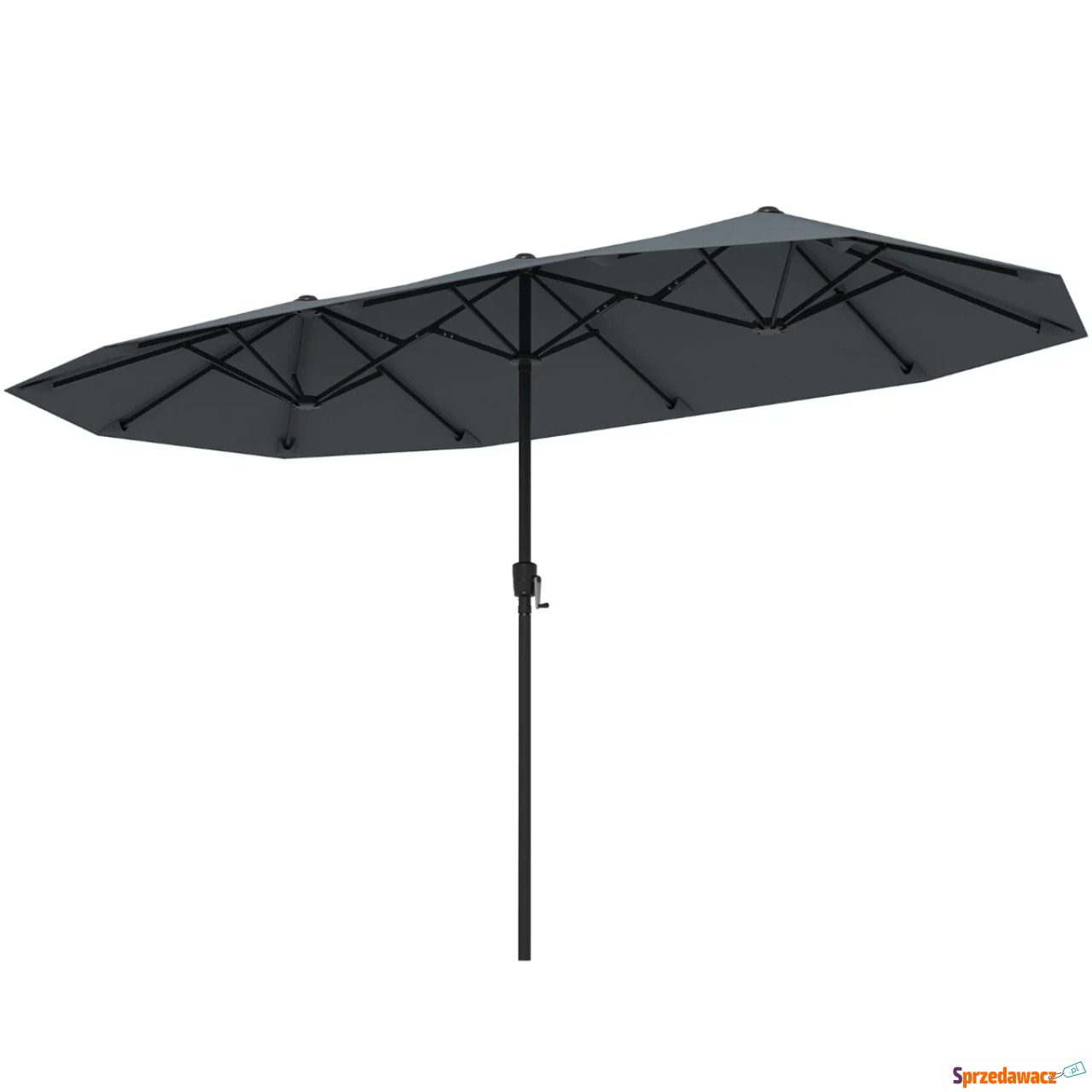 Podwójny parasol ogrodowy z korbką