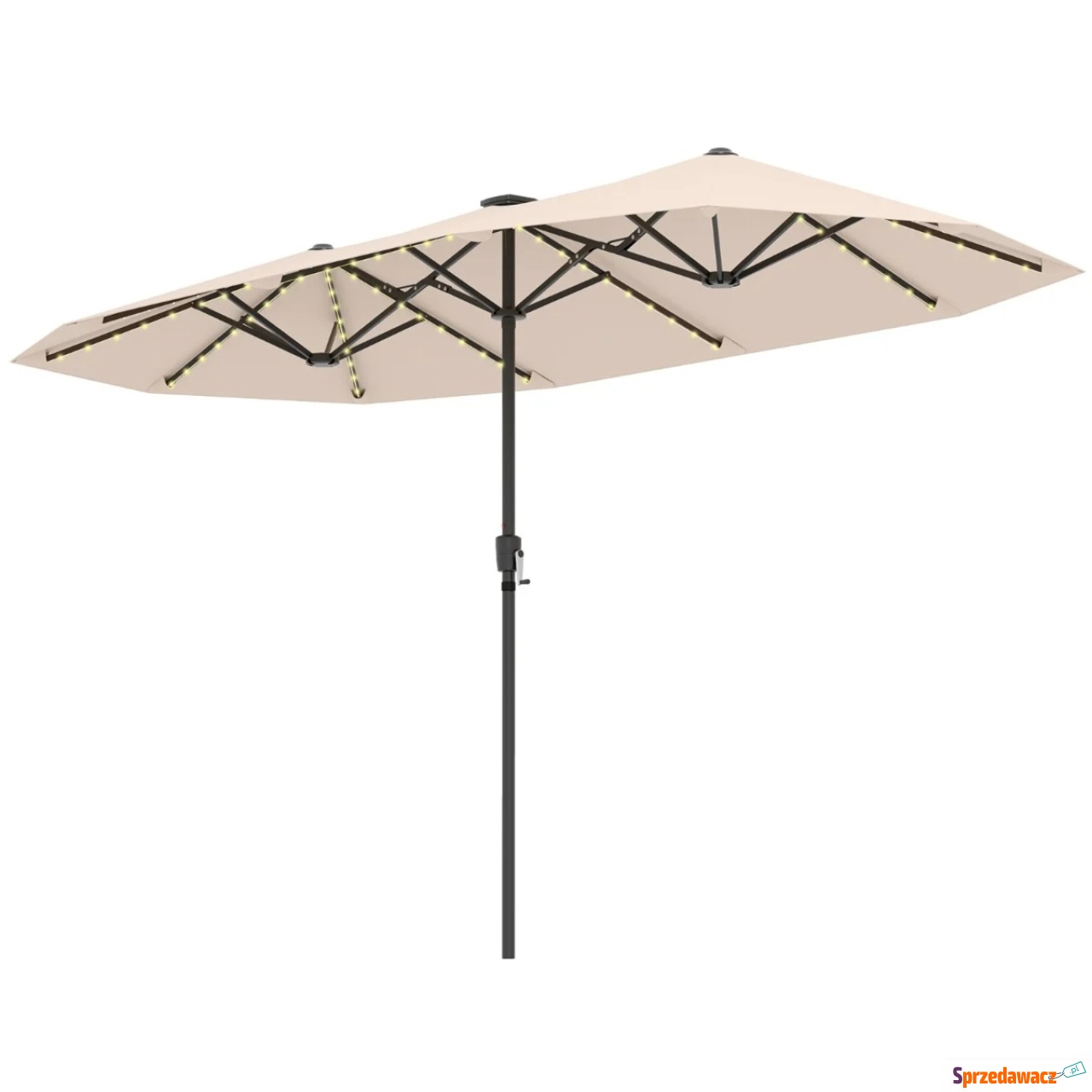 Podwójny parasol ogrodowy z ko...