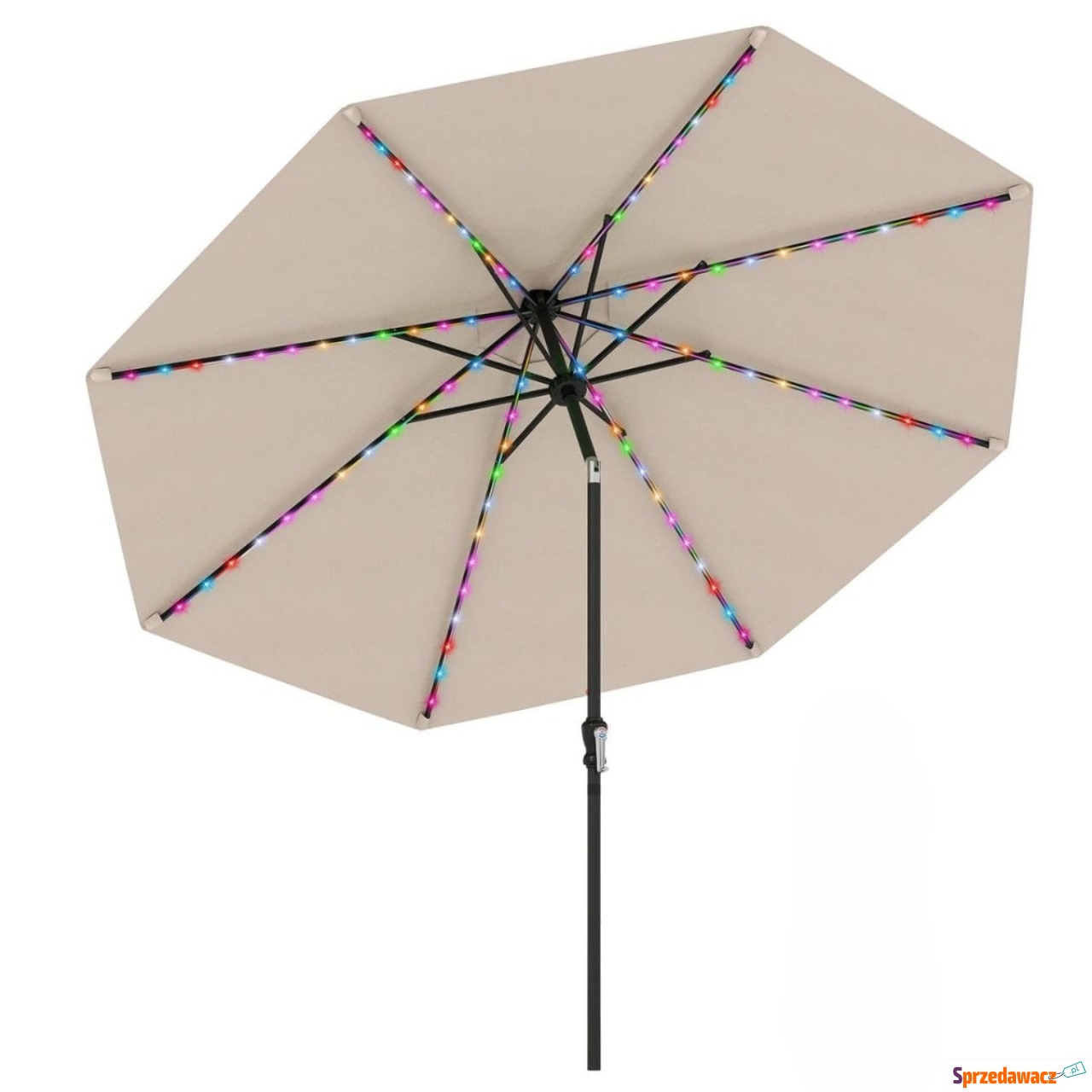 Parasol ogrodowy z korbką i ko...