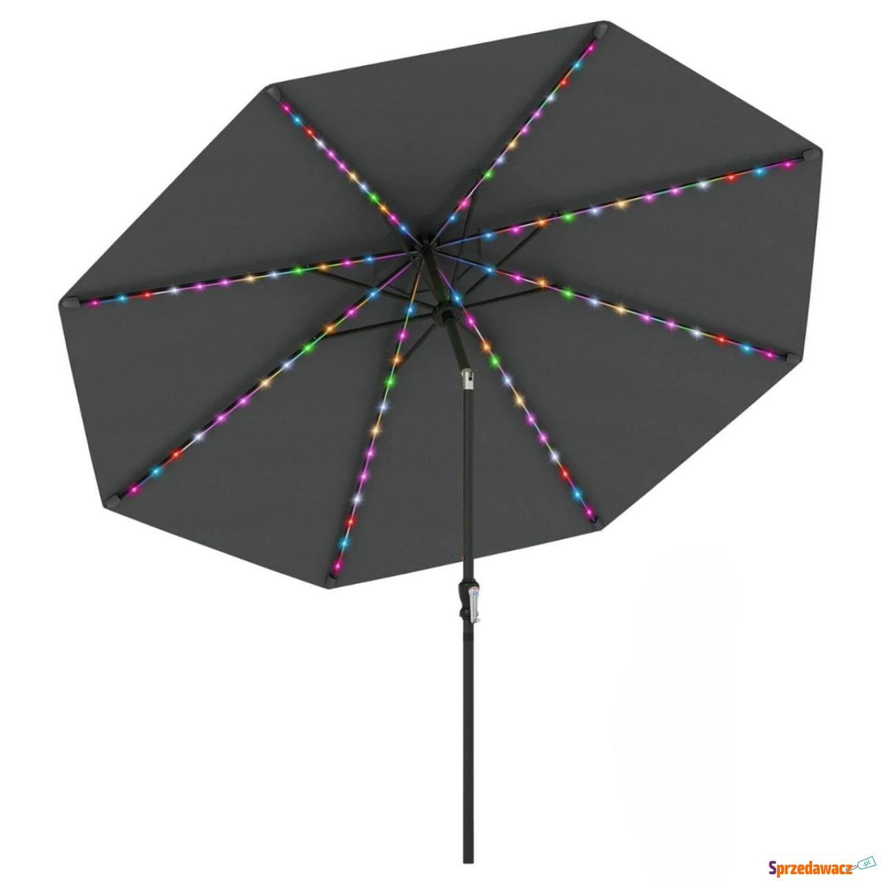 Parasol ogrodowy z korbką i ko...