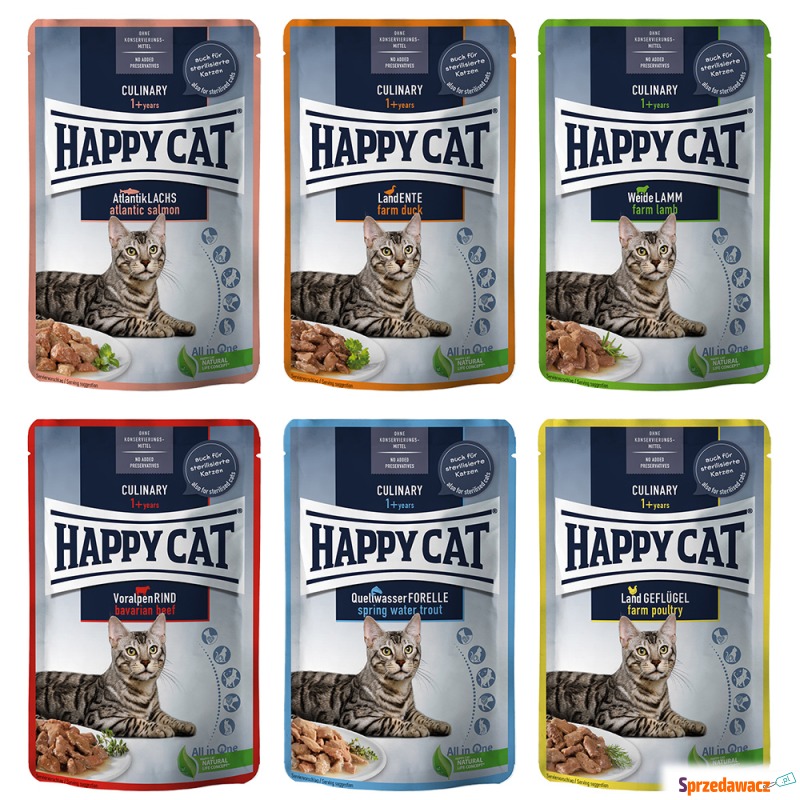 Happy Cat Pouch Meat w sosie, 12...