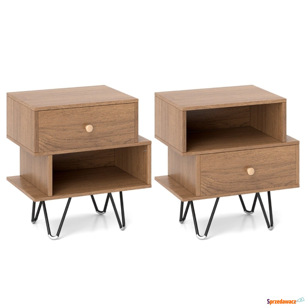 Szafka nocna w stylu mid-century...