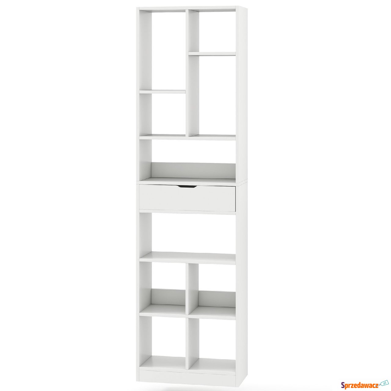 Regał słupek 180 cm do salonu biały