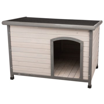 Trixie Classic Natura, buda dla psa z płaskim dachem - Rozmiar L: szer. x gł. x wys.: 116 x 79 x 82 