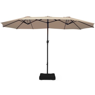 Podwójny parasol ogrodowy na taras z podstawą 460 cm