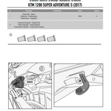 GIVI KIT do KUFRÓW BOCZNYCH OUTBACK KTM 1050 / 119