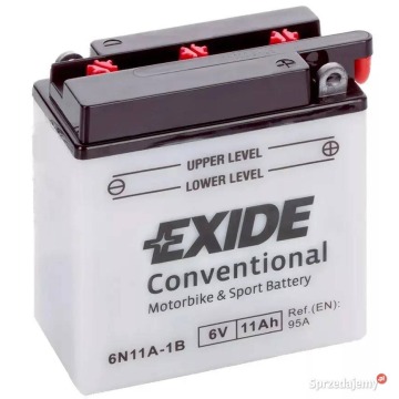 Akumulator motocyklowy Exide 6N11A-1B 6V 11Ah 95A EN P+