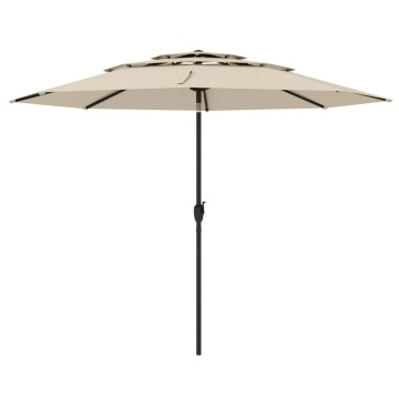 Parasol ogrodowy z systemem wentylacji