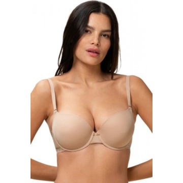 Biustonosz push-up Triumph Lovely Micro WHUM beżowy