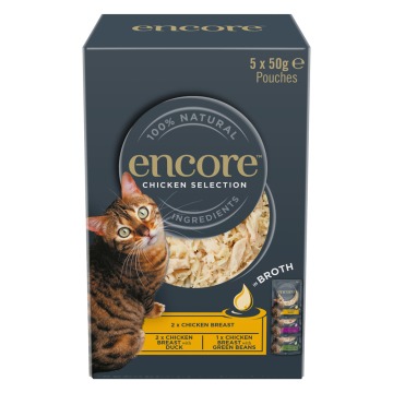 Korzystny pakiet Encore Cat w bulionie, 20 x 50 g - Wybór drobiowy (3 smaki)