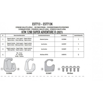 GIVI 2021 POSZERZENIE DODATKOWE STOPKI KTM 1290 Su