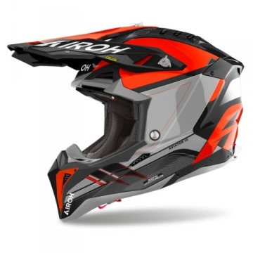 AIROH KASK OFF-ROAD AVIATOR 3 SABER ORANGE GLOSS