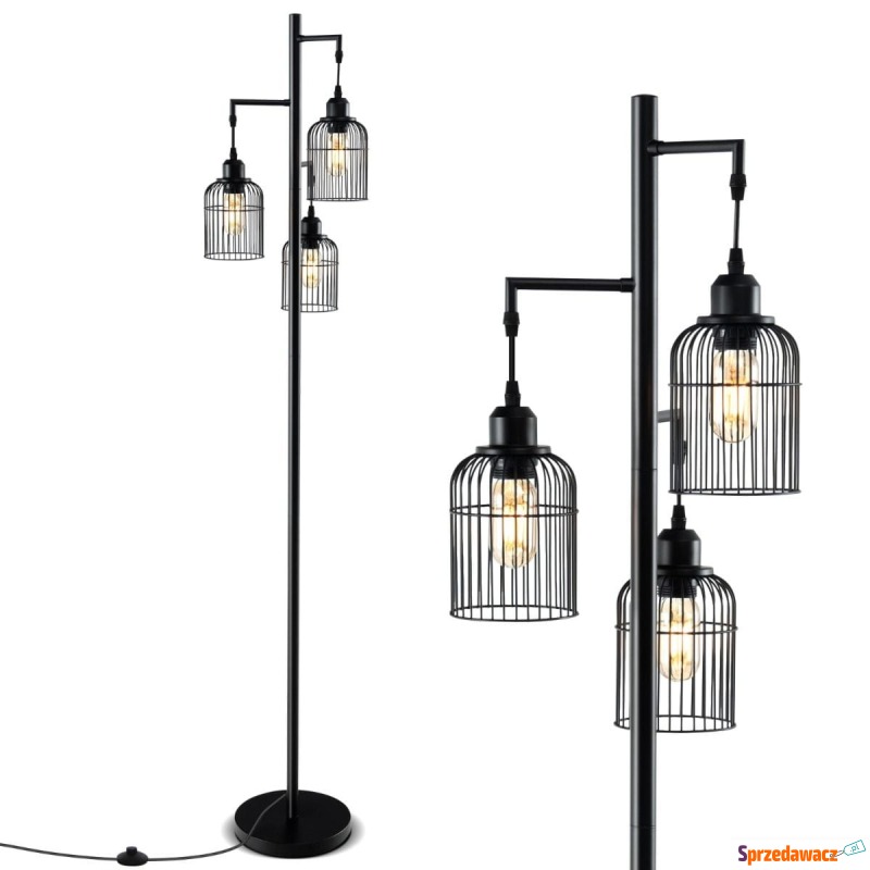 Nowoczesna lampa podłogowa z 3 kloszami - Lampy stojące - Radomsko