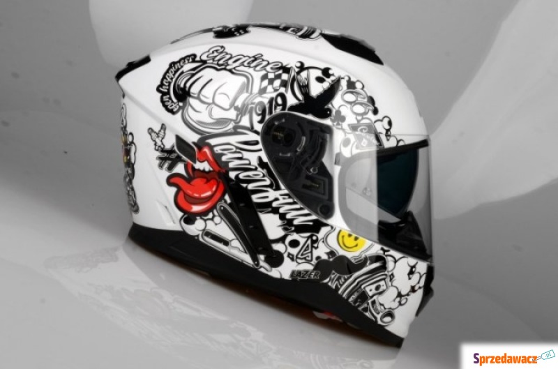 LAZER KASK INTEGRALNY RAFALE EVO STICKERBOMB B... - Kaski motocyklowe - Sandomierz