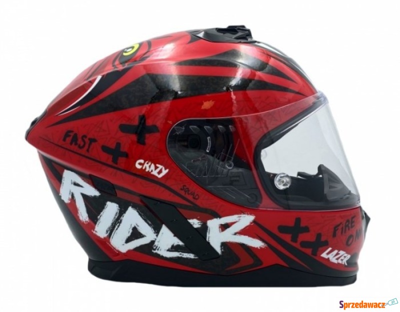 LAZER KASK INTEGRALNY RAFALE EVO ONI CZERWONY... - Kaski motocyklowe - Szczecinek