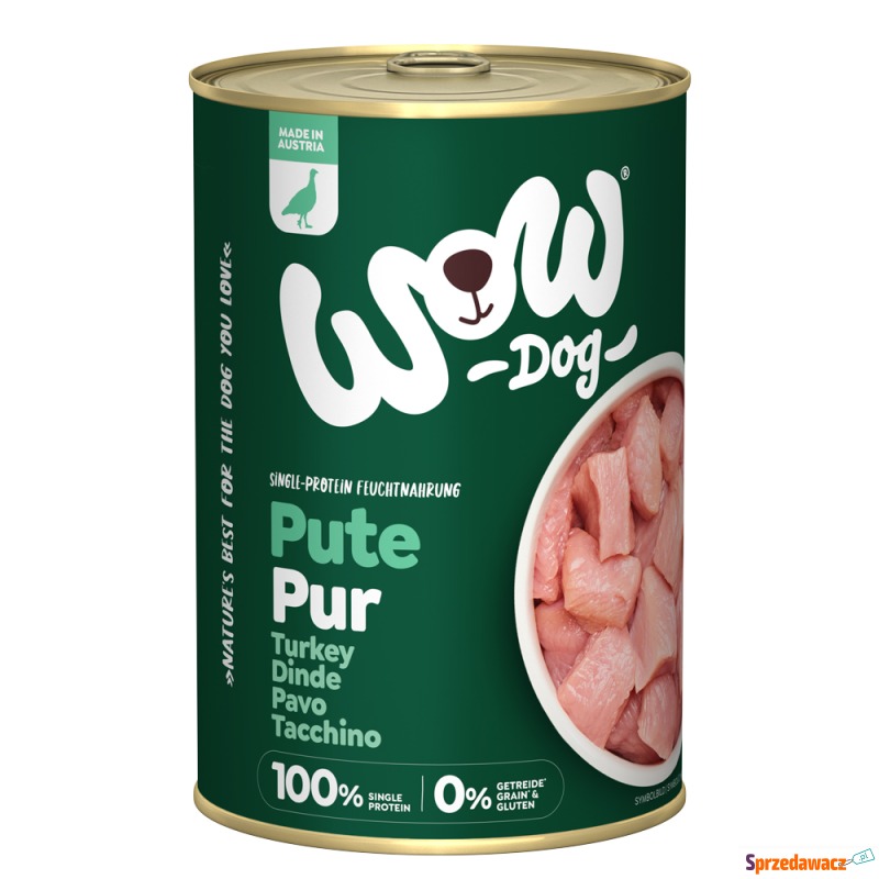 WOW Pur, 6 x 400 g - Indyk - Karmy dla psów - Jelenia Góra