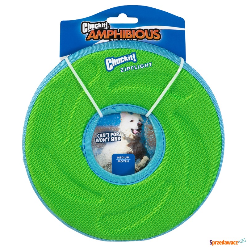 CHUCKIT! Zipflight Toy - Rozmiar M: Ø 21,6 cm - Zabawki dla psów - Tarnobrzeg
