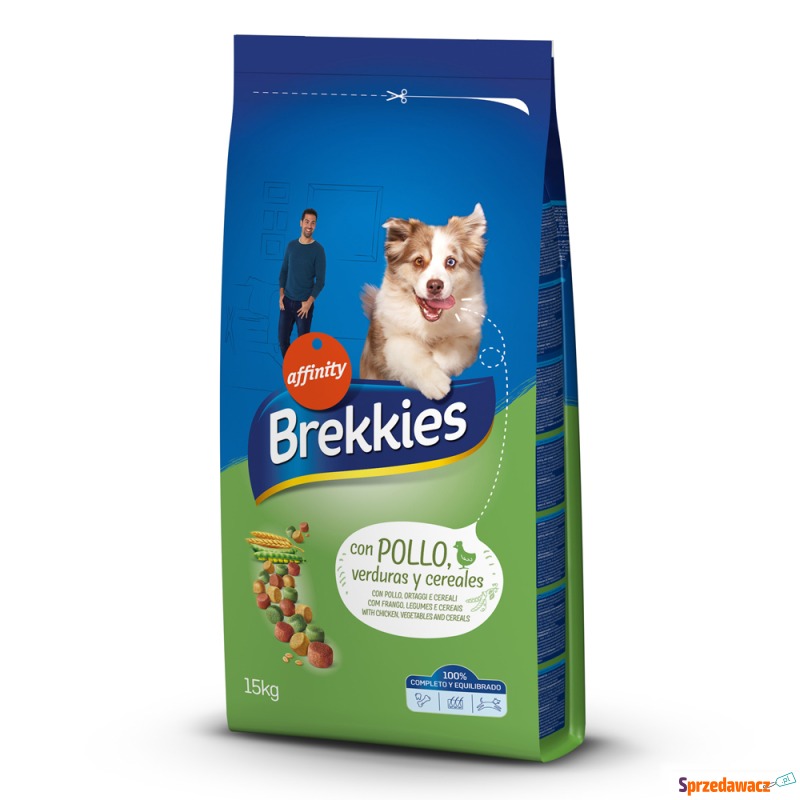 11,5 + 2,5 kg / 12 + 3 kg gratis! Brekkies, karma... - Karmy dla psów - Bełchatów