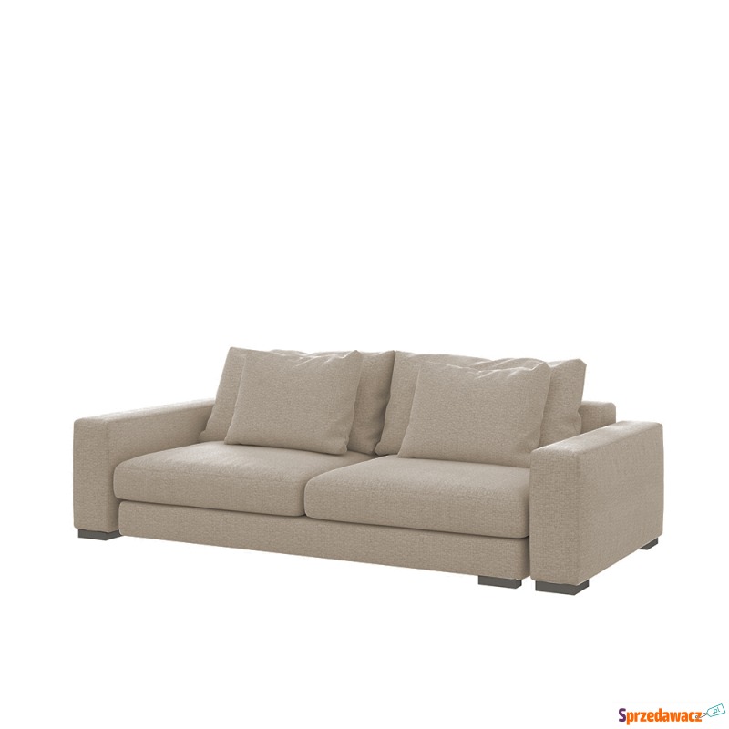 SELSEY Sofa dwuosobowa Mia szarobrązowa szenil... - Sofy, fotele, komplety... - Katowice