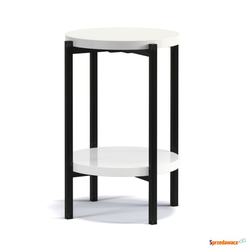 SELSEY Stolik kawowy Kortala okrągły 40 cm bi... - Stoły, stoliki, ławy - Świecie