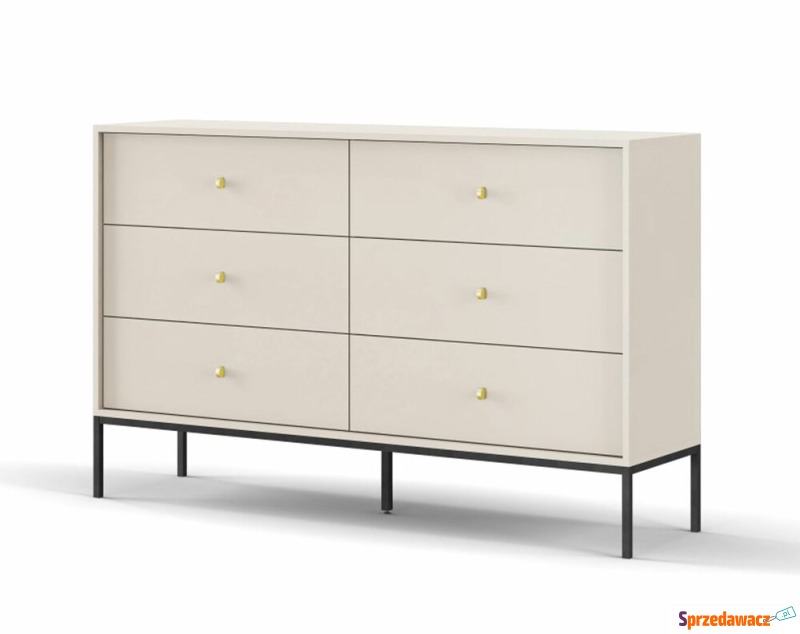 SELSEY Komoda Monne 154 cm z sześcioma szufladami... - Komody - Warszawa