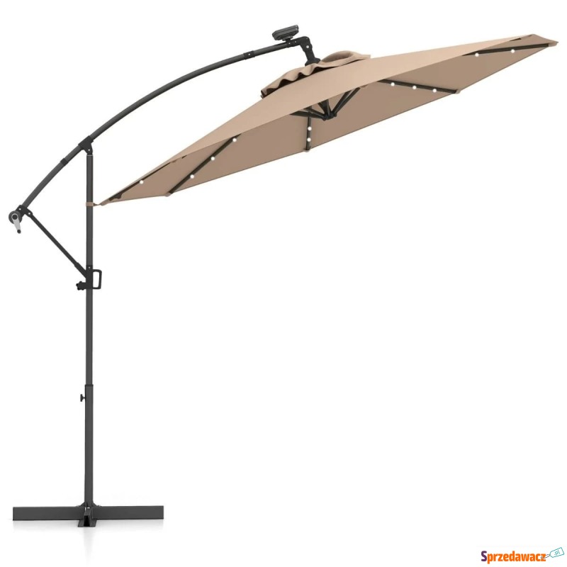Parasol ogrodowy ze światłami LED obrotowy 360° - Parasole, markizy, żagle - Rzeszów