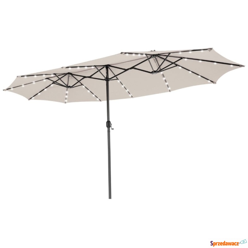 Parasol ogrodowy z solarnymi diodami LED 470 cm - Parasole, markizy, żagle - Legnica