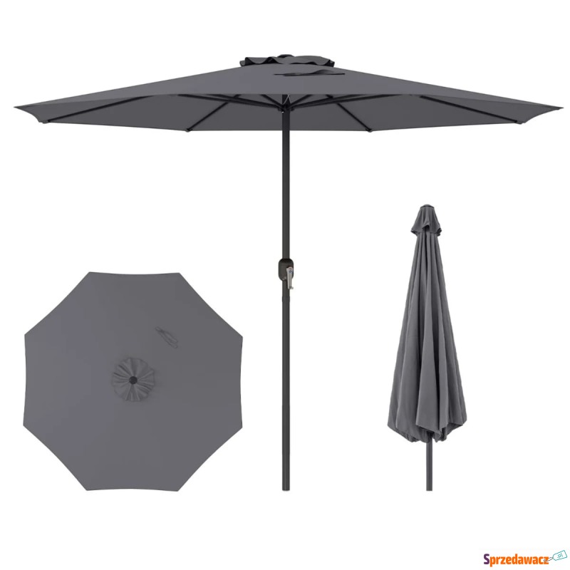 Parasol tarasowy 350 cm szary - Parasole, markizy, żagle - Kraków