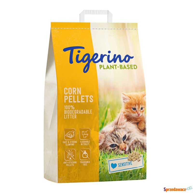 Tigerino Plant-Based, żwirek na bazie kukurydzy... - Żwirki do kuwety - Płock