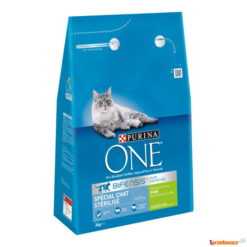 PURINA ONE Sterilized, indyk - 2 x 3 kg - Karmy dla kotów - Rybarzowice