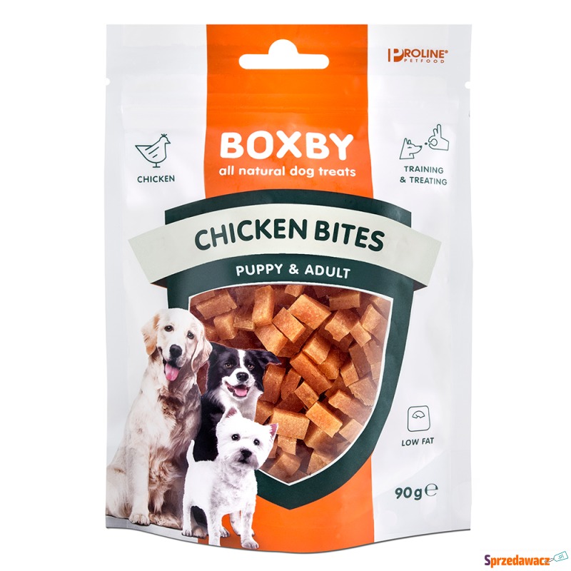 Boxby Chicken Bites Kurczak i ryba - 3 x 90 g - Przysmaki dla psów - Szczecin