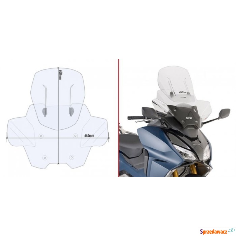 GIVI SZYBA REGULOWANA 'AIRFLOW' HONDA FORZA 750 - Kierownica i licznik - Częstochowa