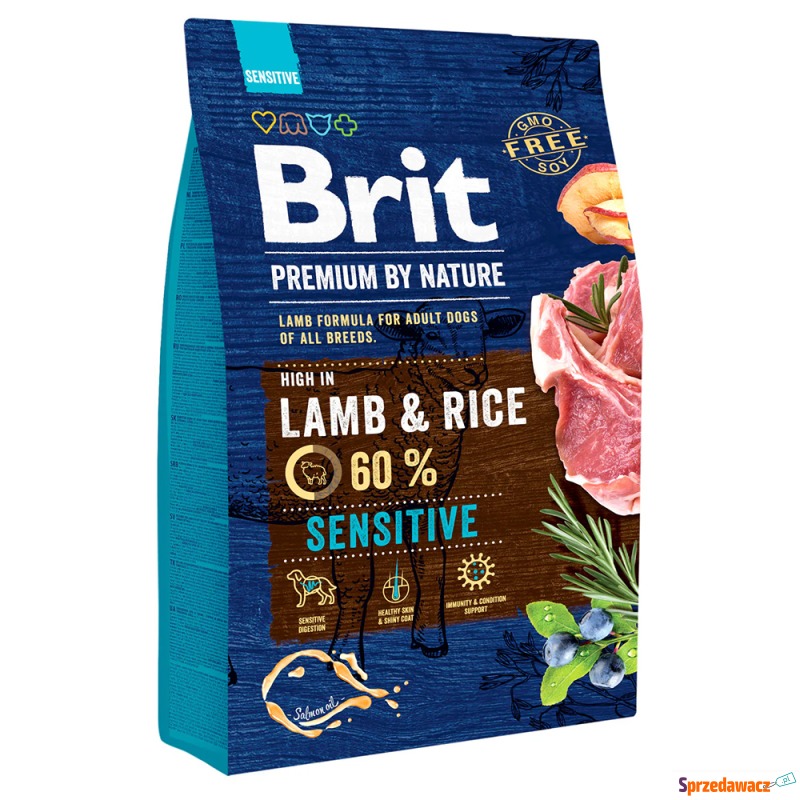 Brit Premium By Nature Sensitive, jagnięcina -... - Karmy dla psów - Zgierz