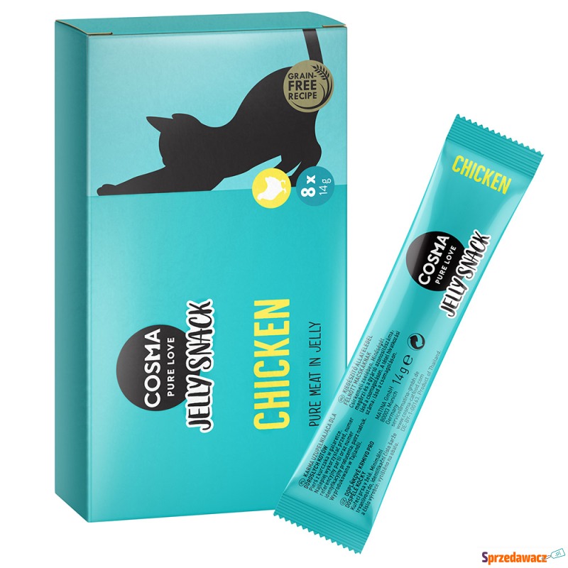 Cosma Jelly Snack, 8 x 14 g - Pierś z kurczaka - Przysmaki dla kotów - Jawor