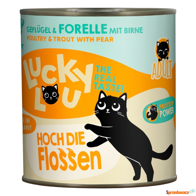 Lucky Lou Adult, 6 x 800 g - Drób i pstrąg - Karmy dla kotów - Toruń
