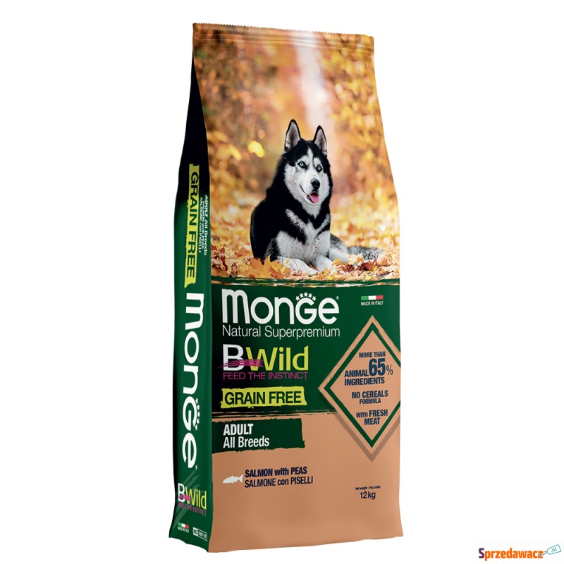 Monge Bwild Grain Free All Breed Łosoś & Groszek... - Karmy dla psów - Żory