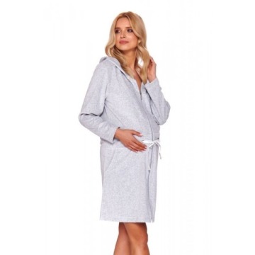 Szlafrok damski Doctor nap SWO 1008 szary melanż plus