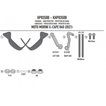 GIVI DODATKOWE HANDBARY MOTO MORINI X-Cape 649 21