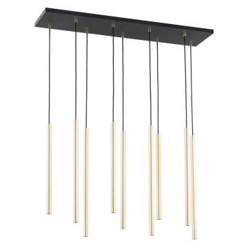 SELSEY Lampa wisząca Corinaldo złota x9 - Genesis