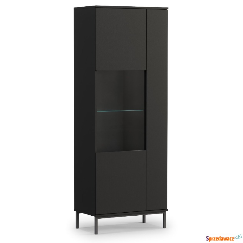 SELSEY Witryna dwudrzwiowa Perila 70 cm czarna... - Witryny - Gliwice