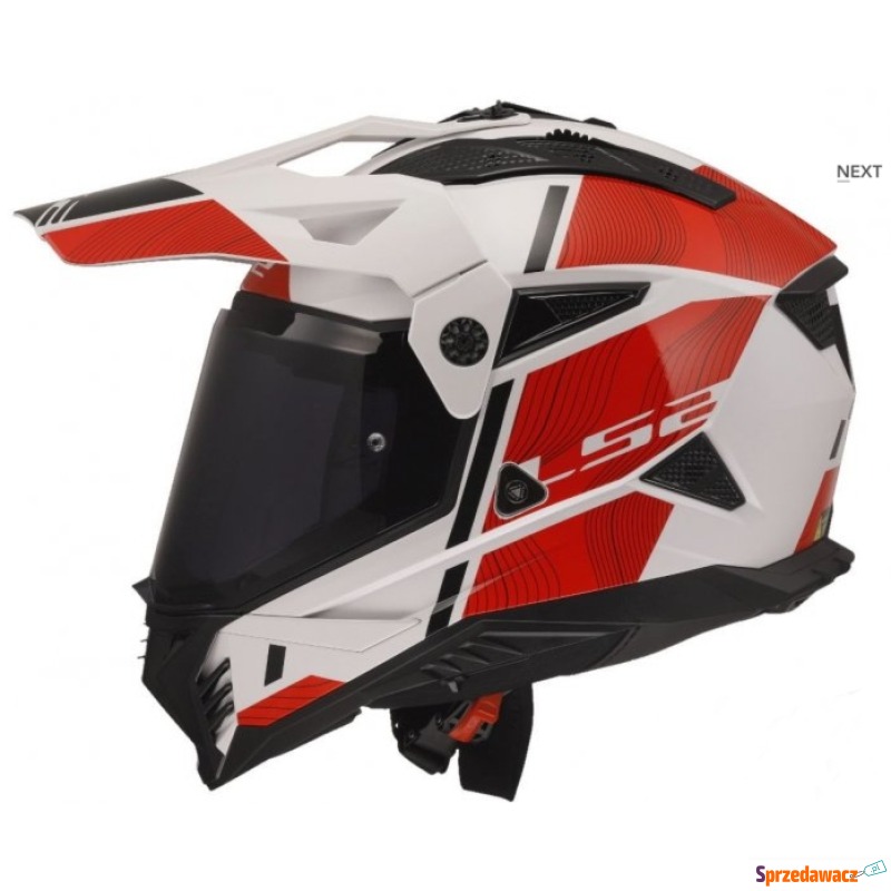 LS2 KASK ADVENT MX702 PIONEER II HILL WHITE RED - Kaski motocyklowe - Gorzów Wielkopolski