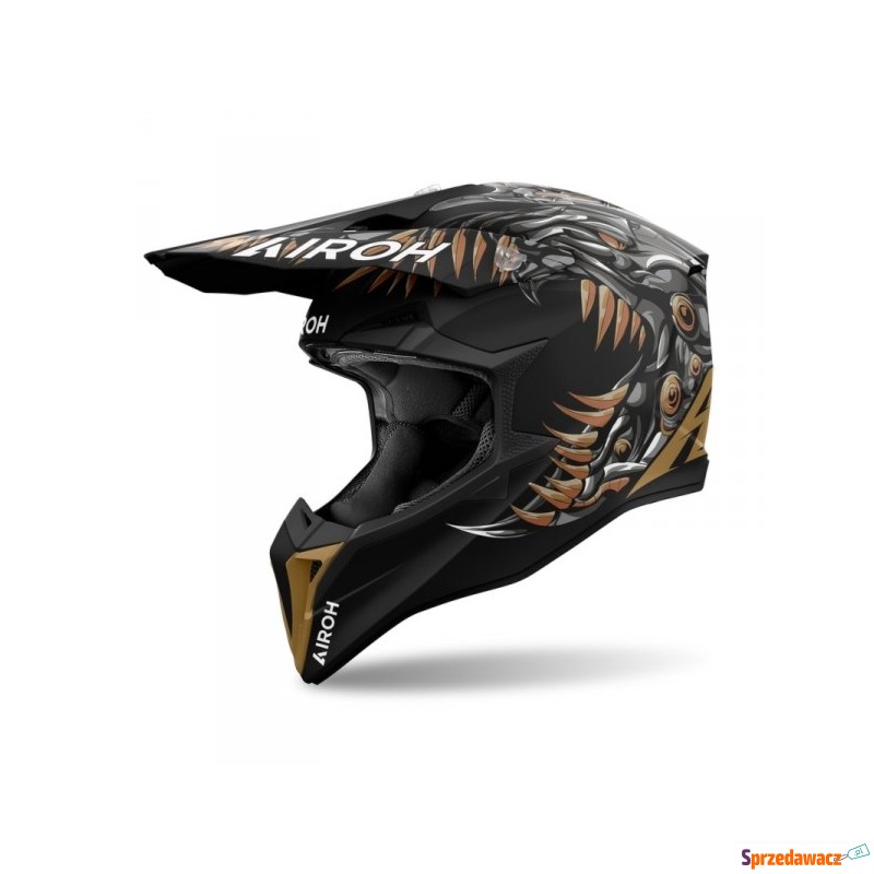 AIROH KASK OFF-ROAD WRAAAP CYBORG MATT - Kaski motocyklowe - Płock
