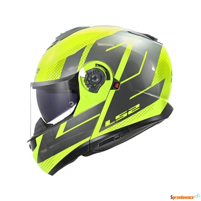 LS2 KASK SZCZĘKOWY FF908 STROBE II  H-V YEL. GREY- - Kaski motocyklowe - Chorzów
