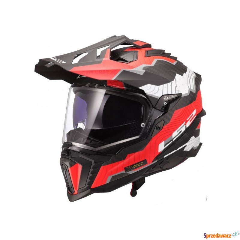 LS2 KASK ADVENTURE MX701 EXPLORER C TRICK M.WH... - Kaski motocyklowe - Kielce